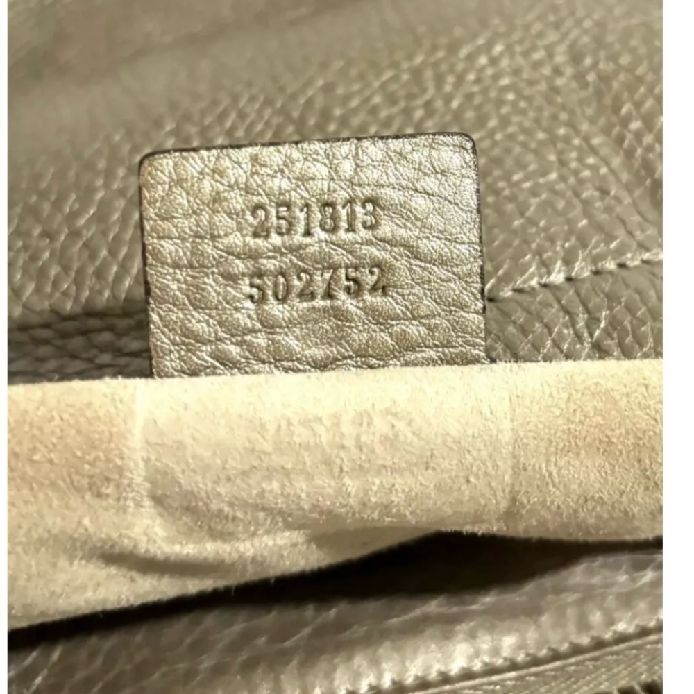 Gucci tan / Gold Leather Women's tote Bag - Picture 8 of 14